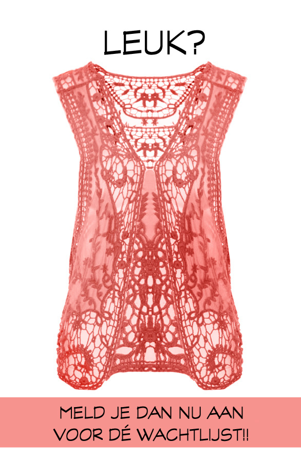 Lace Gilet Coral – shoparchief