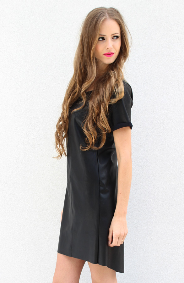 Leather Dress Black – shoparchief, foto 4