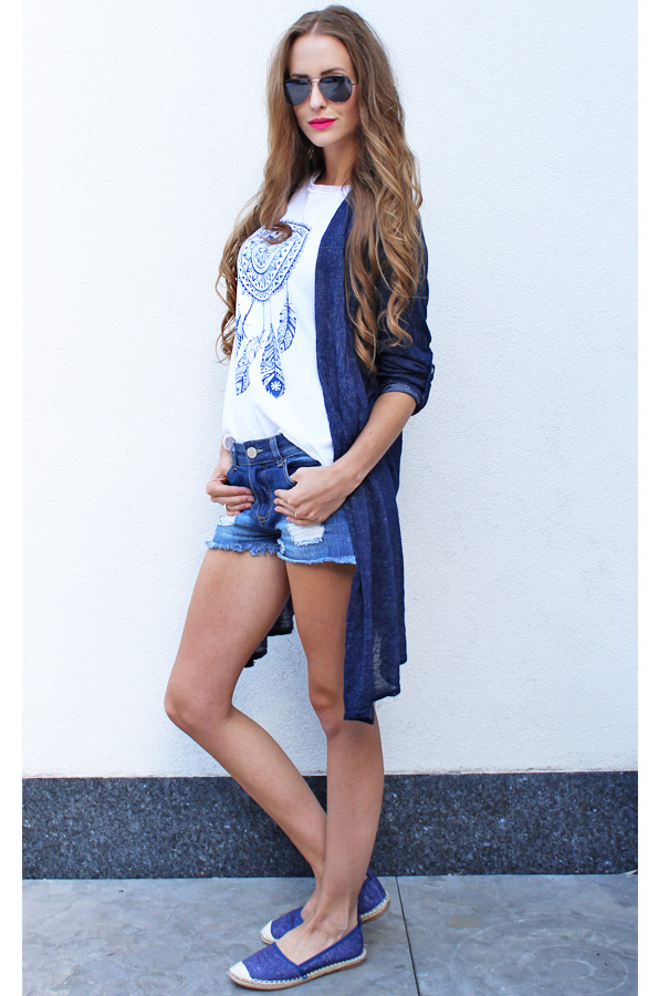 Cardigan Denim Blue – shoparchief, foto 3