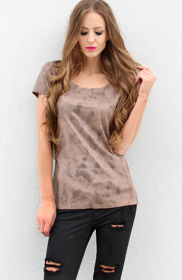 Suedine Top Luxury Taupe – shoparchief, foto 2