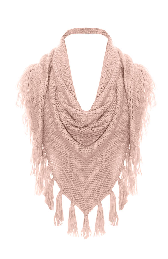 Fringe Sjaal Soft Pink – shoparchief