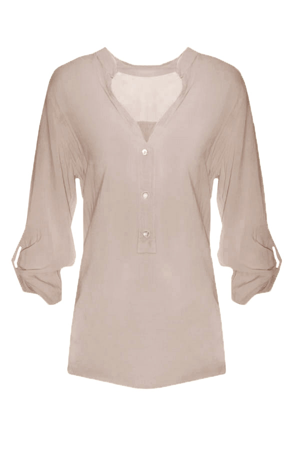 Ibiza Blouse Taupe – shoparchief
