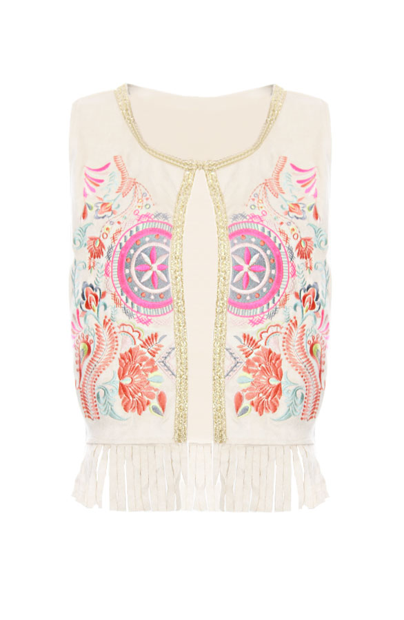 Ibiza Suede Flower Gilet – shoparchief