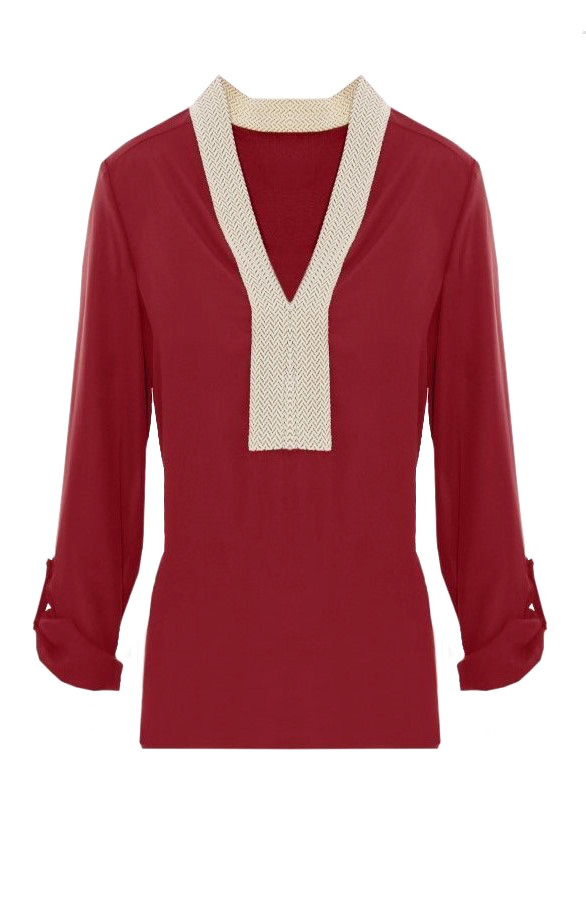 Indian Autumn Blouse Bordeaux – shoparchief