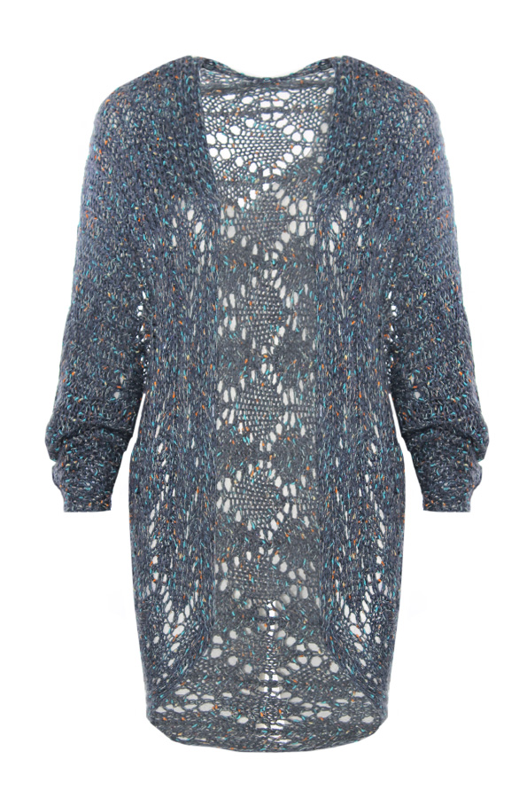 Knitted Cardigan Blue – shoparchief