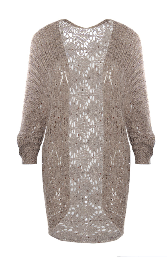 Knitted Cardigan Taupe – shoparchief