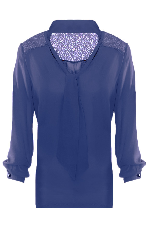 Leaf Blouse Lace Navy – shoparchief