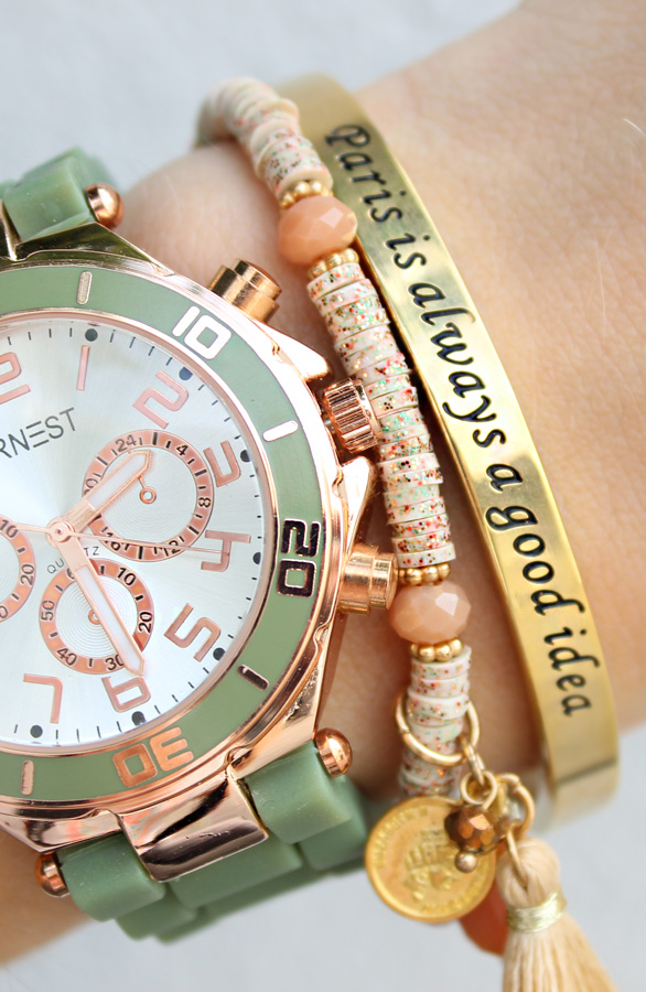 Paris Is Always A Good Idea Goud Armband – shoparchief, foto 4