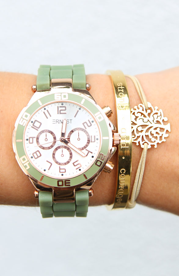 Tree Bracelet Beige Gold – shoparchief, foto 3