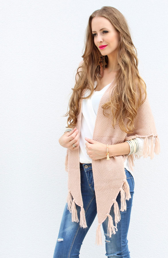 Fringe Sjaal Soft Pink – shoparchief, foto 4