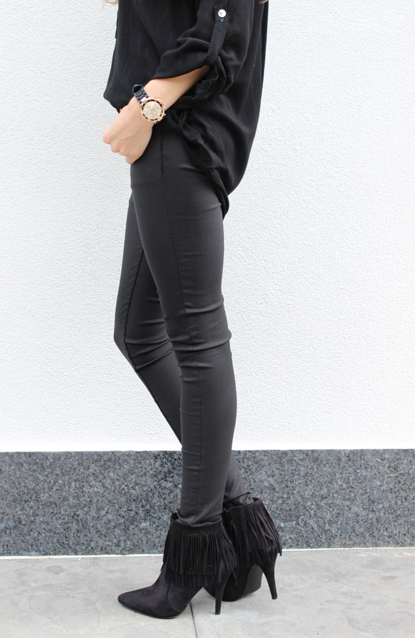 Fringe Booties Black – shoparchief, foto 2