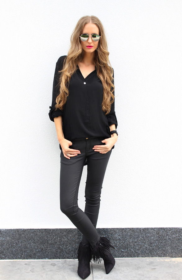 Fringe Booties Black – shoparchief, foto 3