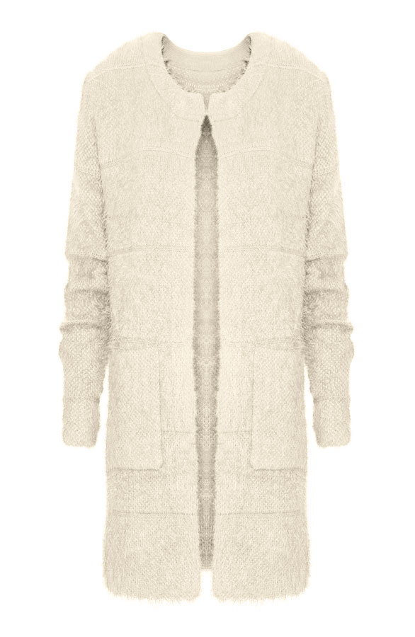 Fluffy Cardigan Cream – shoparchief