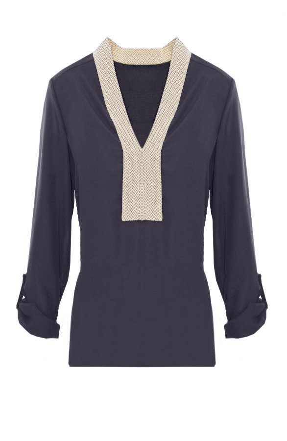 Indian Autumn Blouse Navy – shoparchief