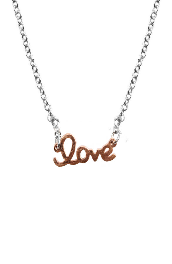 Love Necklace Silver Rose – shoparchief