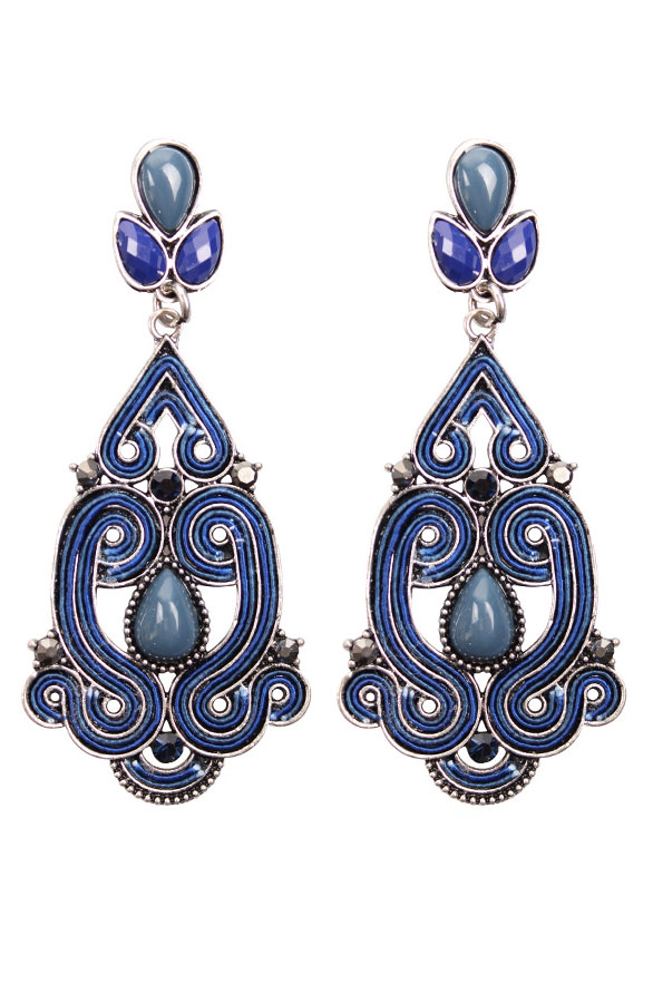 Lovely Classic Blue Oorbellen – shoparchief