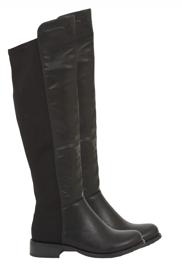 Overknee Laarzen Zwart – shoparchief