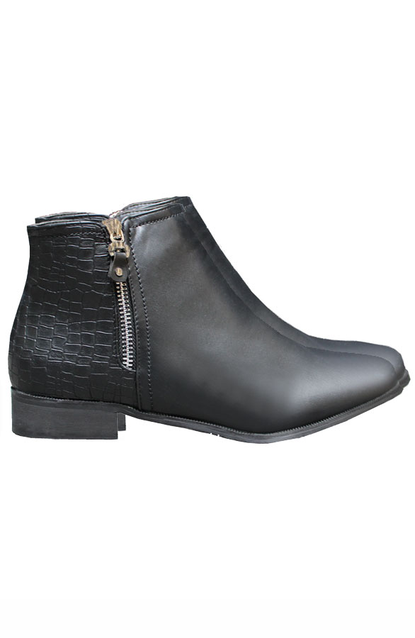 Snake Booties Black – shoparchief