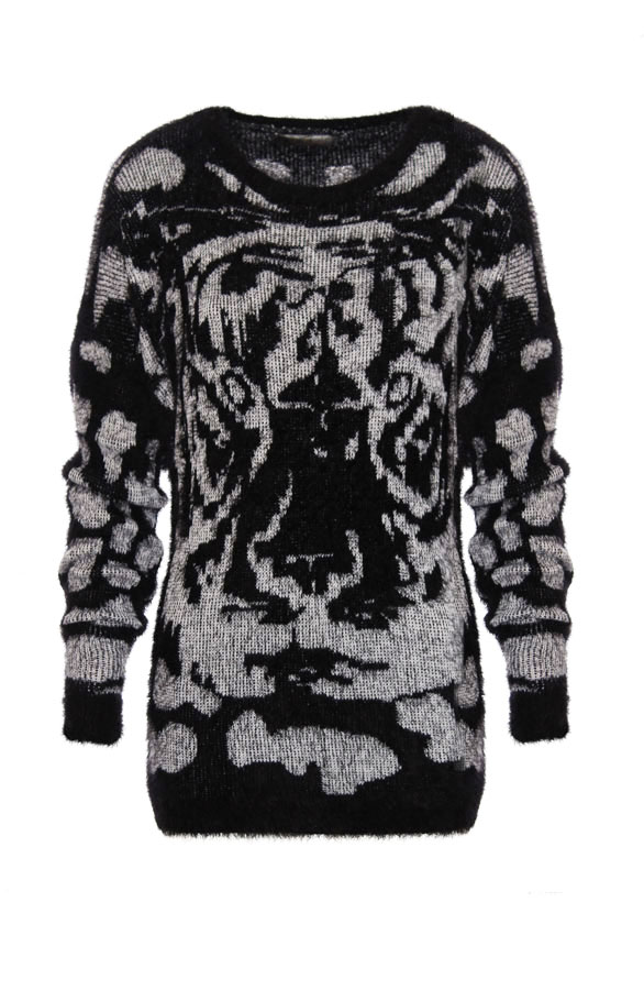 Tiger Sweater Black – shoparchief