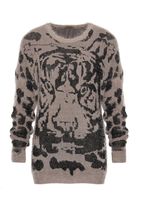 Tiger Sweater Taupe – shoparchief