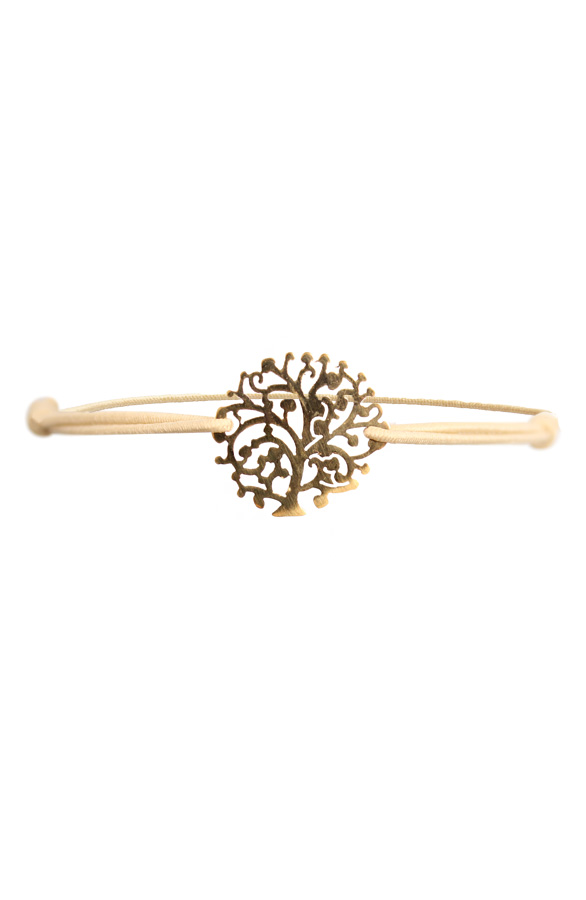 Tree Bracelet Beige Gold – shoparchief