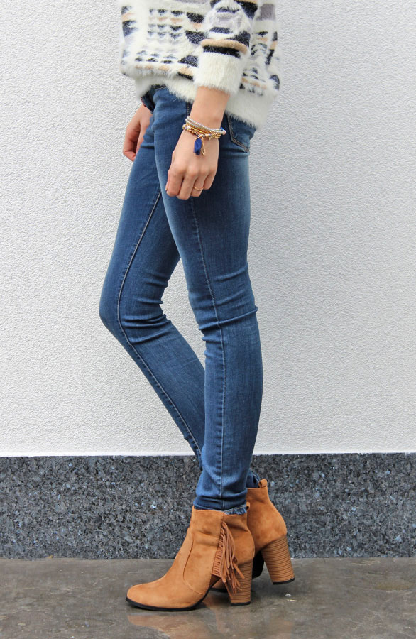 Fringes Booties Cognac 2.0 – shoparchief, foto 2