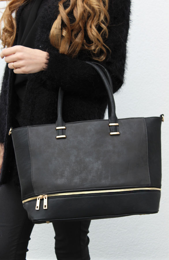 Zipper Bag Black – shoparchief, foto 3