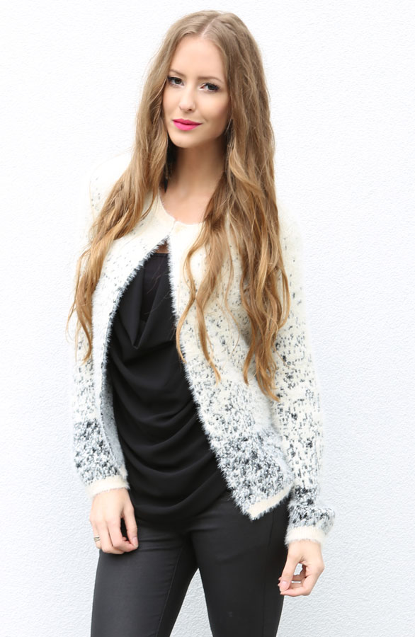 Cute Spot Cardigan Cream – shoparchief, foto 4