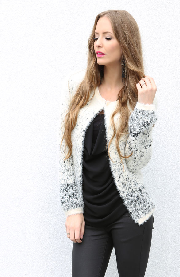 Cute Spot Cardigan Cream – shoparchief, foto 6