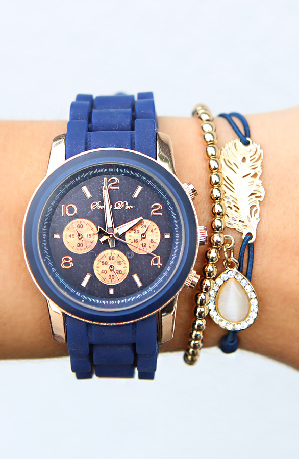 Leaf Bracelet Blue Gold – shoparchief, foto 2