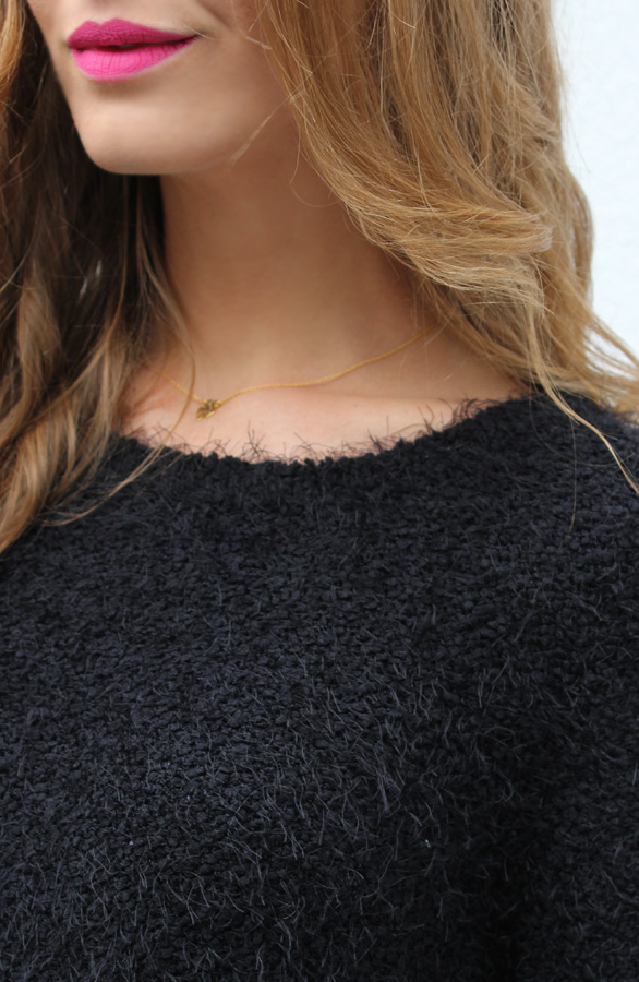 Soft Fluffy Sweater Black – shoparchief, foto 6