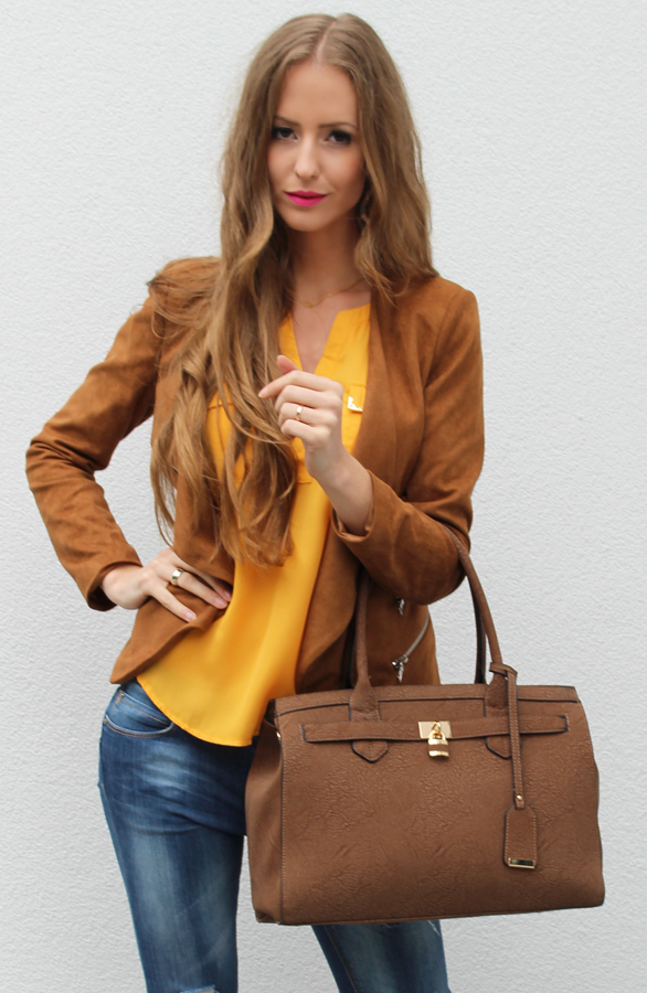 Classic Lock Bag Camel – shoparchief, foto 4