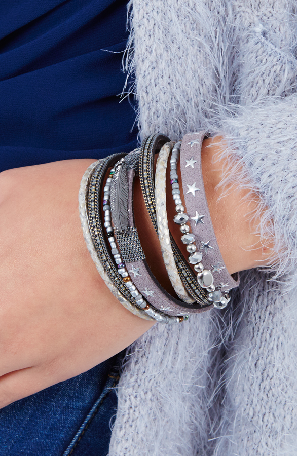 Wrap Me Bracelet Grey – shoparchief, foto 4