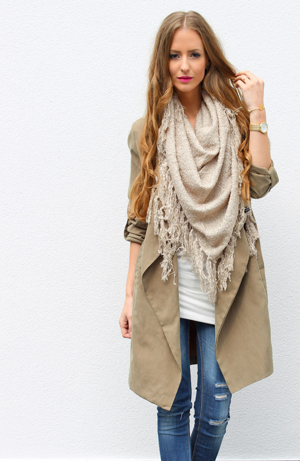 Fringe Sjaal Soft Taupe 2.0 – shoparchief, foto 2