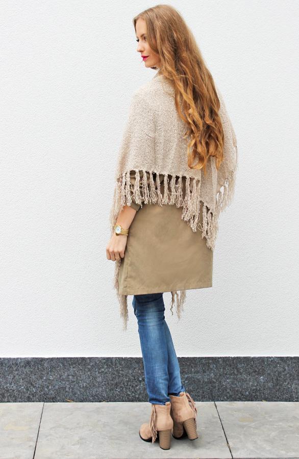 Fringe Sjaal Soft Taupe 2.0 – shoparchief, foto 5