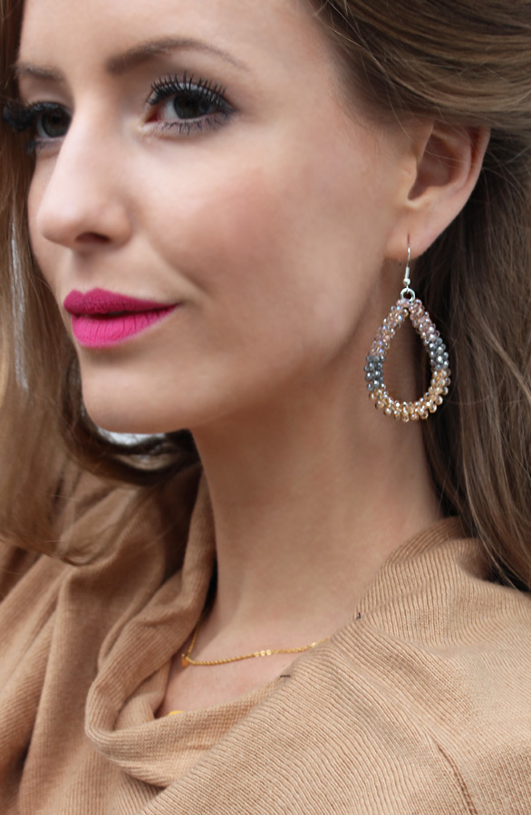Oval Peach Oorbellen – shoparchief, foto 2