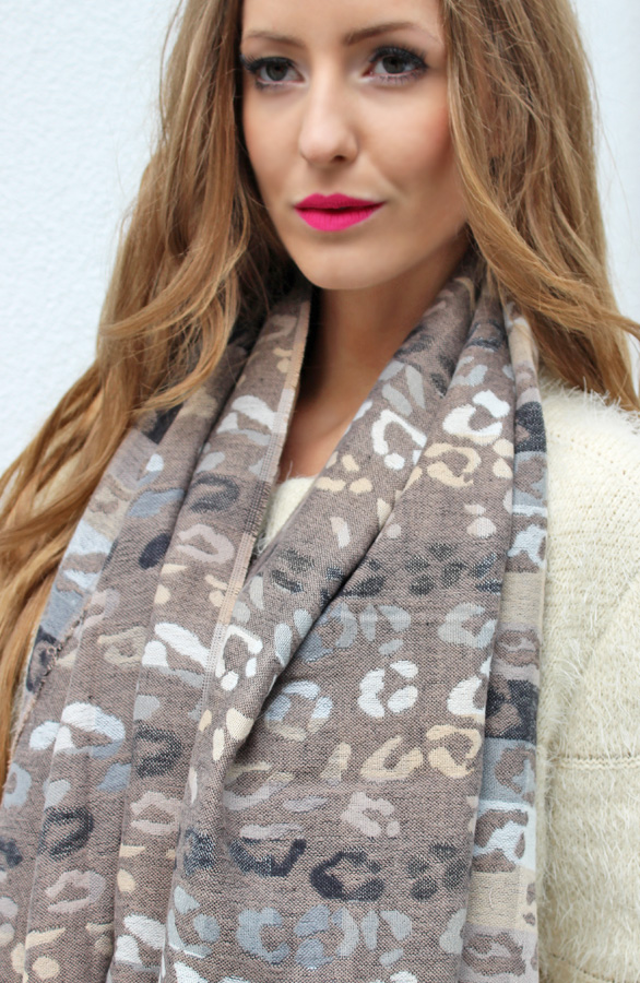 Leopard Sjaal Taupe 2.0 – shoparchief, foto 4