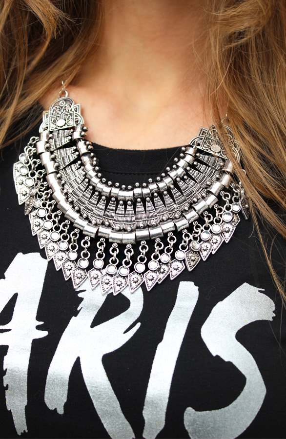 Statement Ketting Silver Shine – shoparchief, foto 2