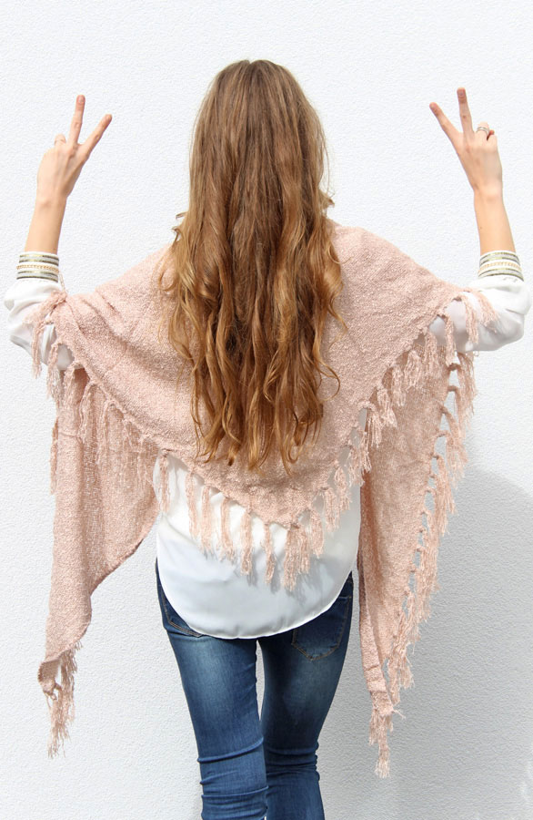 Fringe Sjaal Soft Pink 2.0 – shoparchief, foto 5