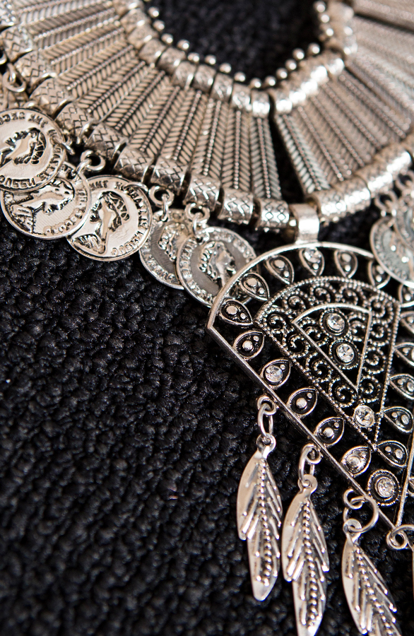Statement Ketting Bohemian Silver – shoparchief, foto 5