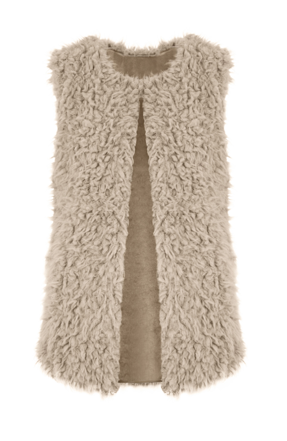 Favorite Fur Gilet Beige – shoparchief