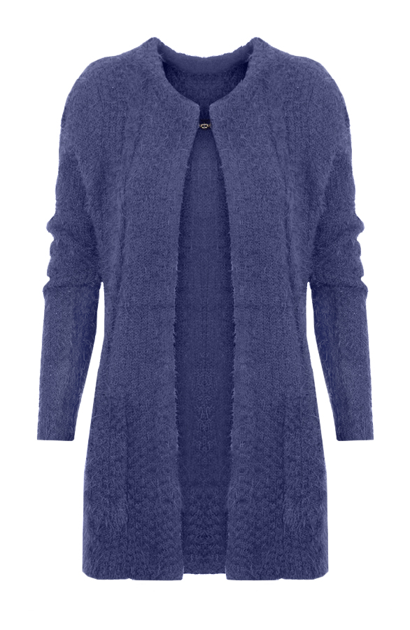 Fluff Me Up Kobalt Cardigan – shoparchief