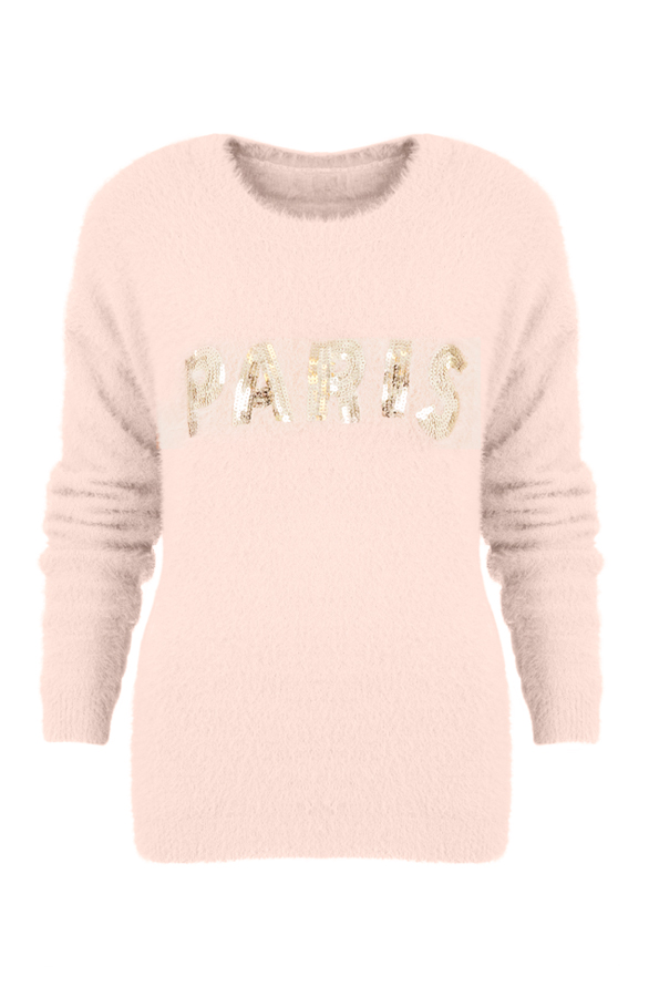 Fluffy Paris Trui Rose – shoparchief