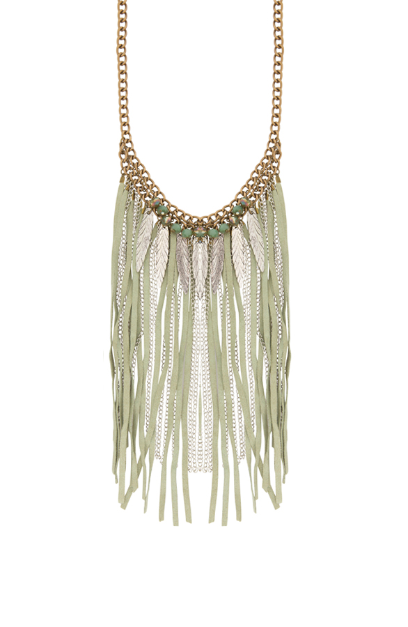 Statement Ketting Green Fringe – shoparchief