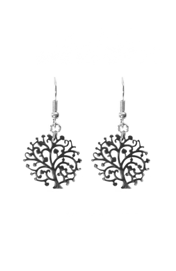 Tree Of Luck Oorbellen Silver – shoparchief