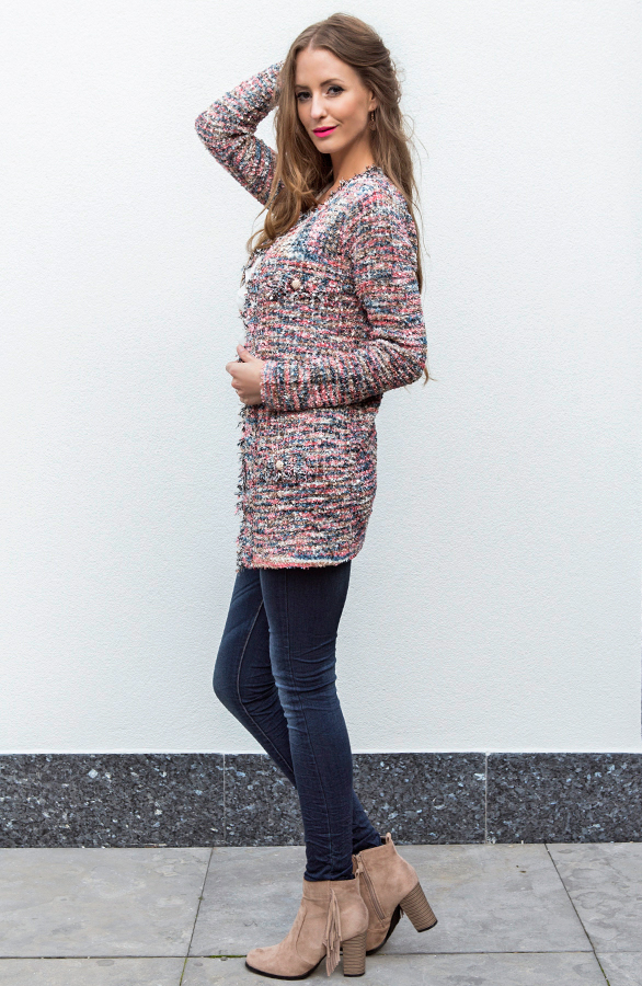 Colorfall Tweed Cardigan – shoparchief, foto 5