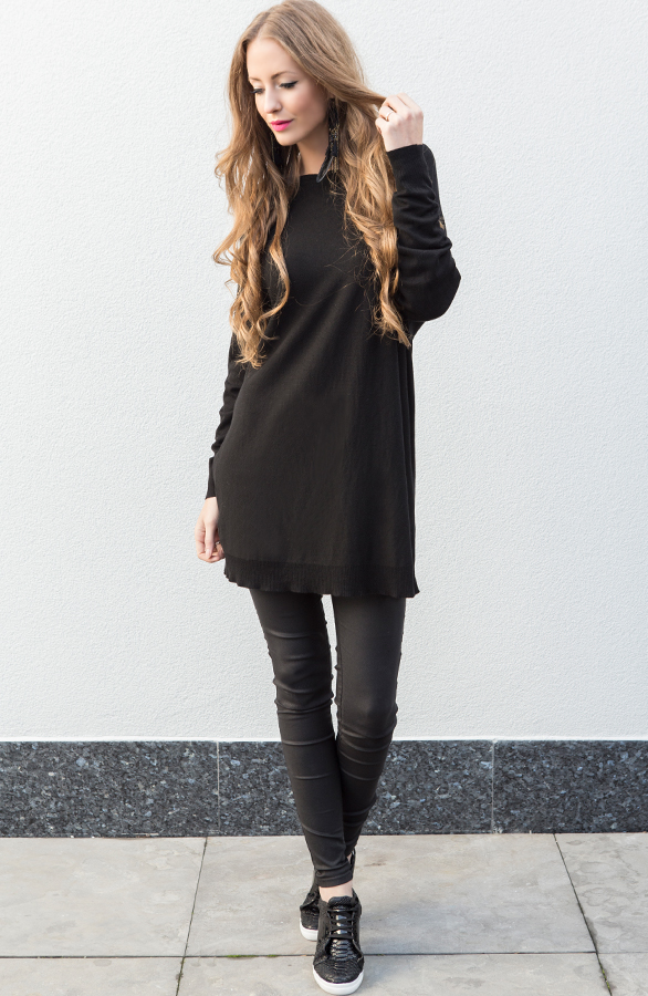 Oversized Tuniek Woven Black – shoparchief, foto 3