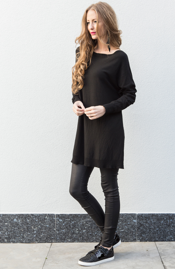 Oversized Tuniek Woven Black – shoparchief, foto 5