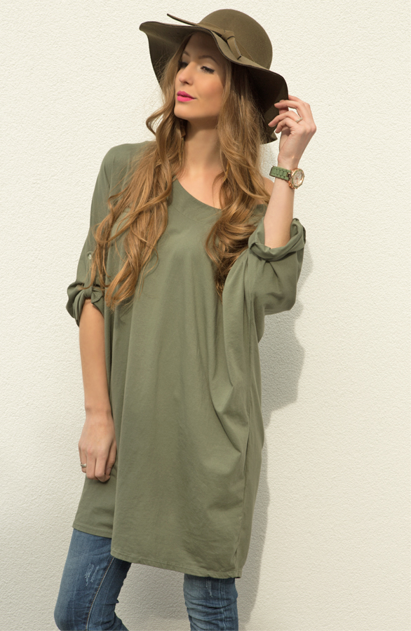 Oversized Tuniek Groen – shoparchief, foto 2