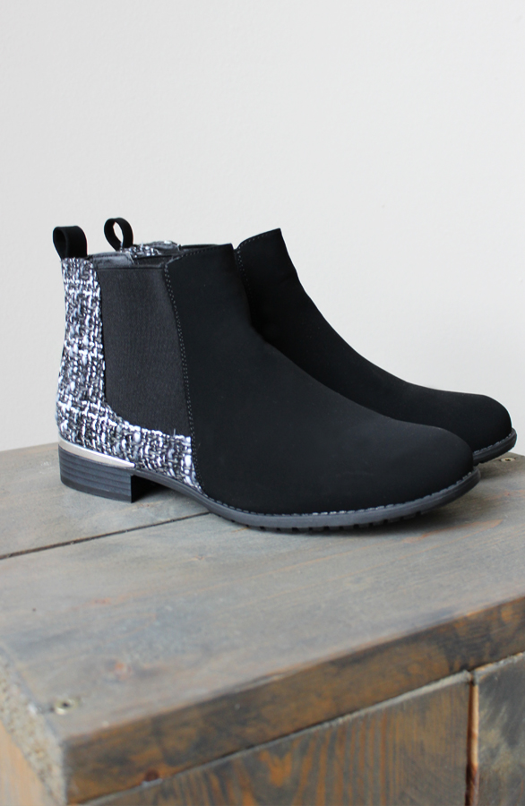 Tweed Booties Black – shoparchief, foto 2